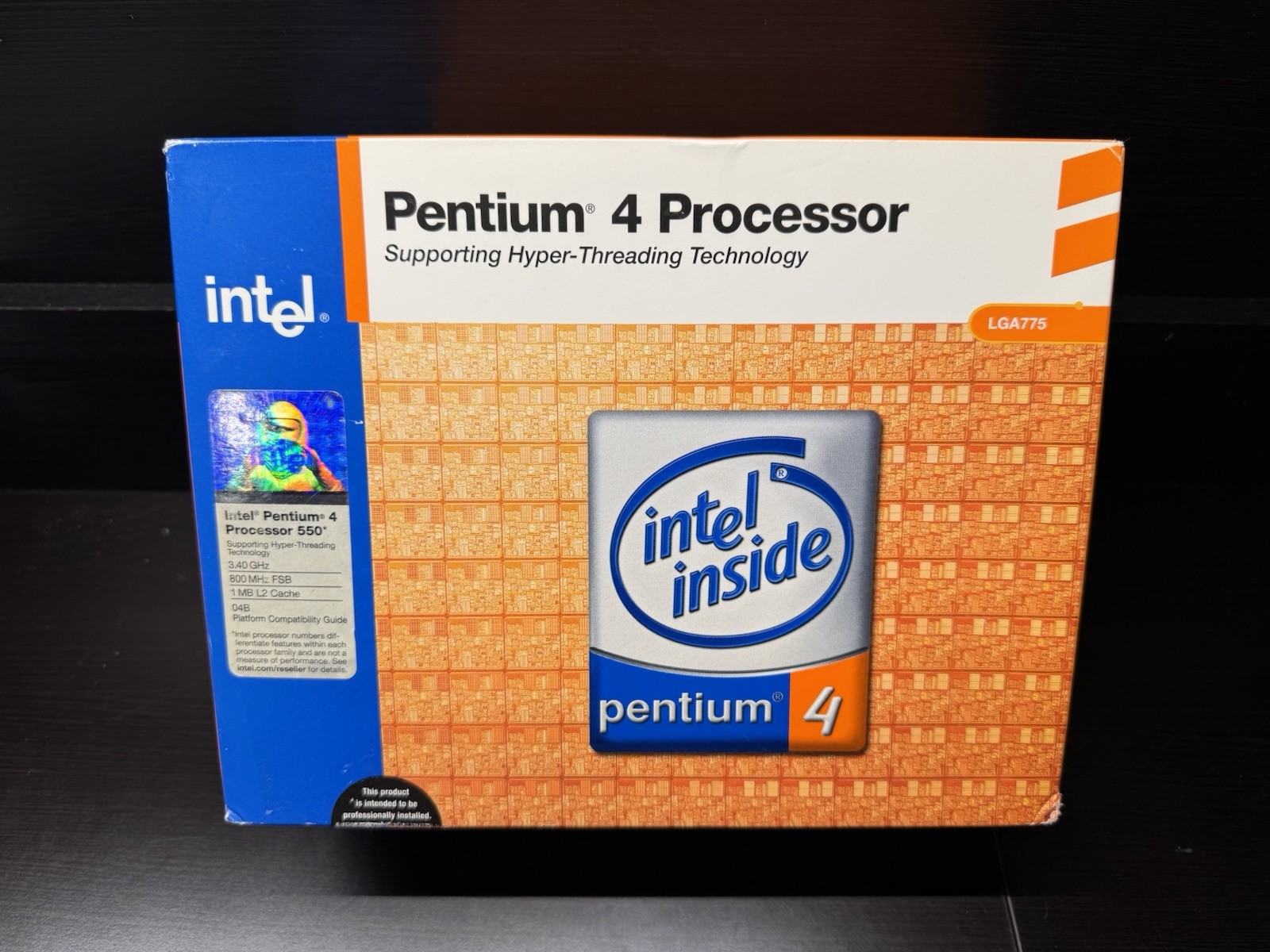 Vintage New in Box Intel Pentium 4 550 3.4GHz Processor HT SL7KM LGA 775 SEALED