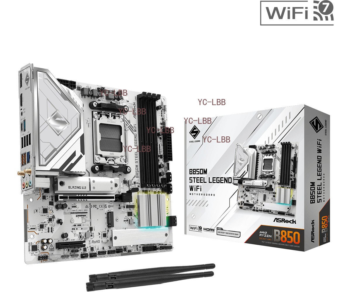 ASRock B850M Steel Legend WiFi DDR5 Socket AM5 Motherboard