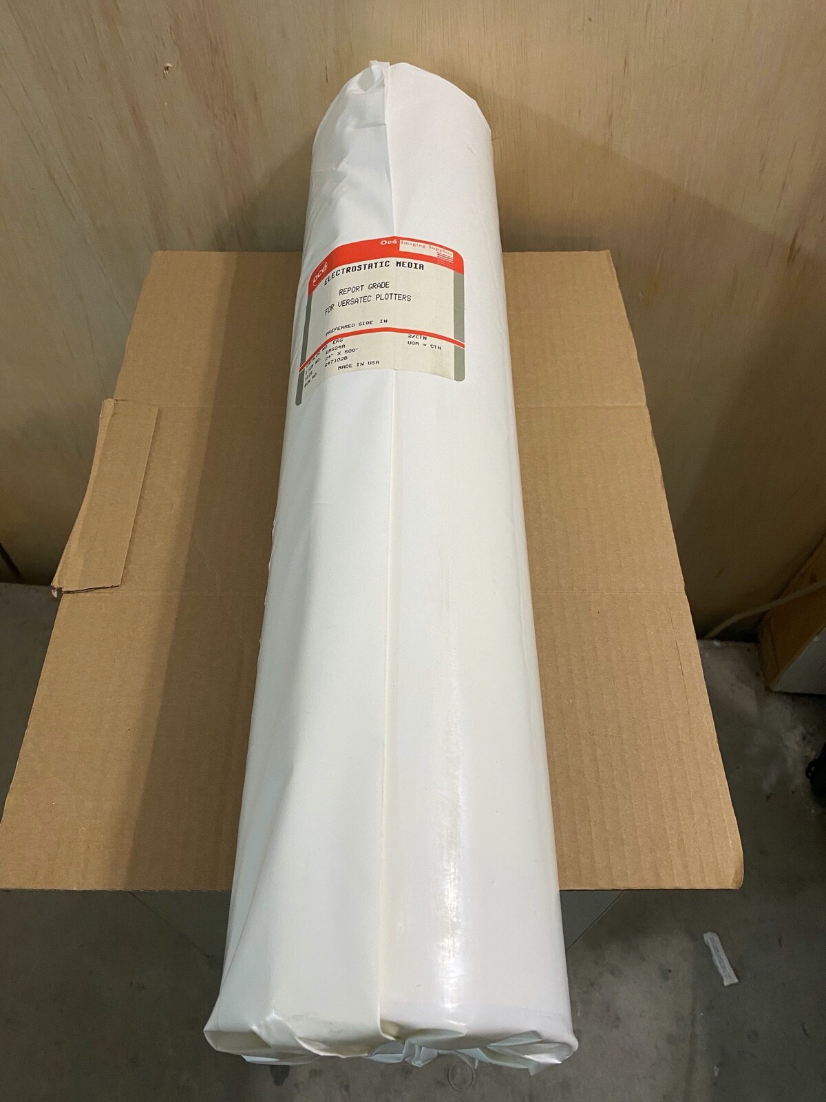 Oce Imaging Supplies Report Grade for Versatec Plotters 24" x 500' ERG24A
