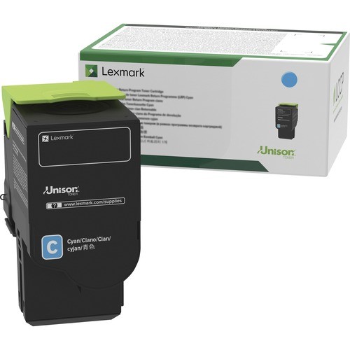 Lexmark Unison Original High Yield Toner Cartridge - Cyan - 1 Each
