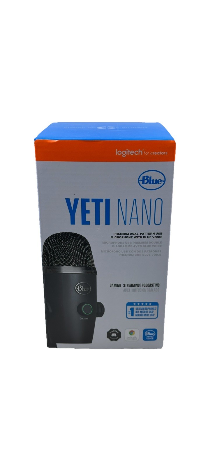 Logitech for Creators Blue Yeti Nano USB Microphone for Gaming, Streaming & More