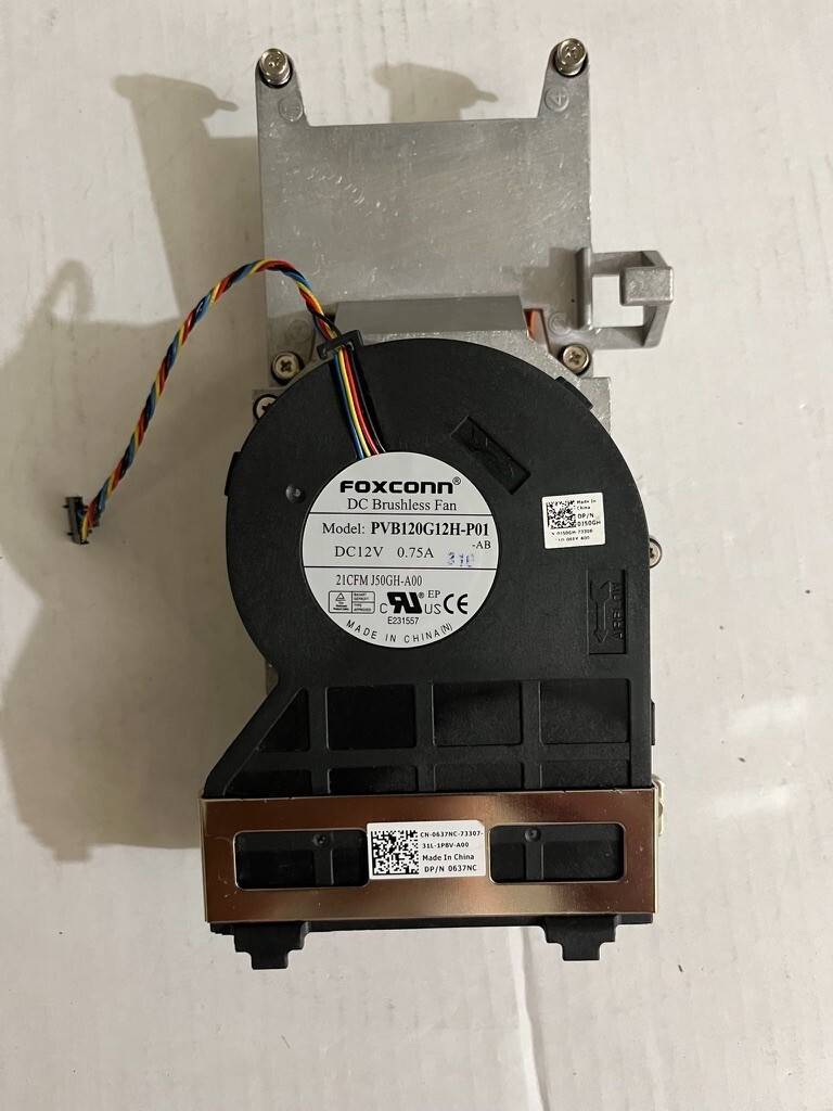 Foxconn DC Brushless Fan PVB120G12H-P01 DC12V .75A