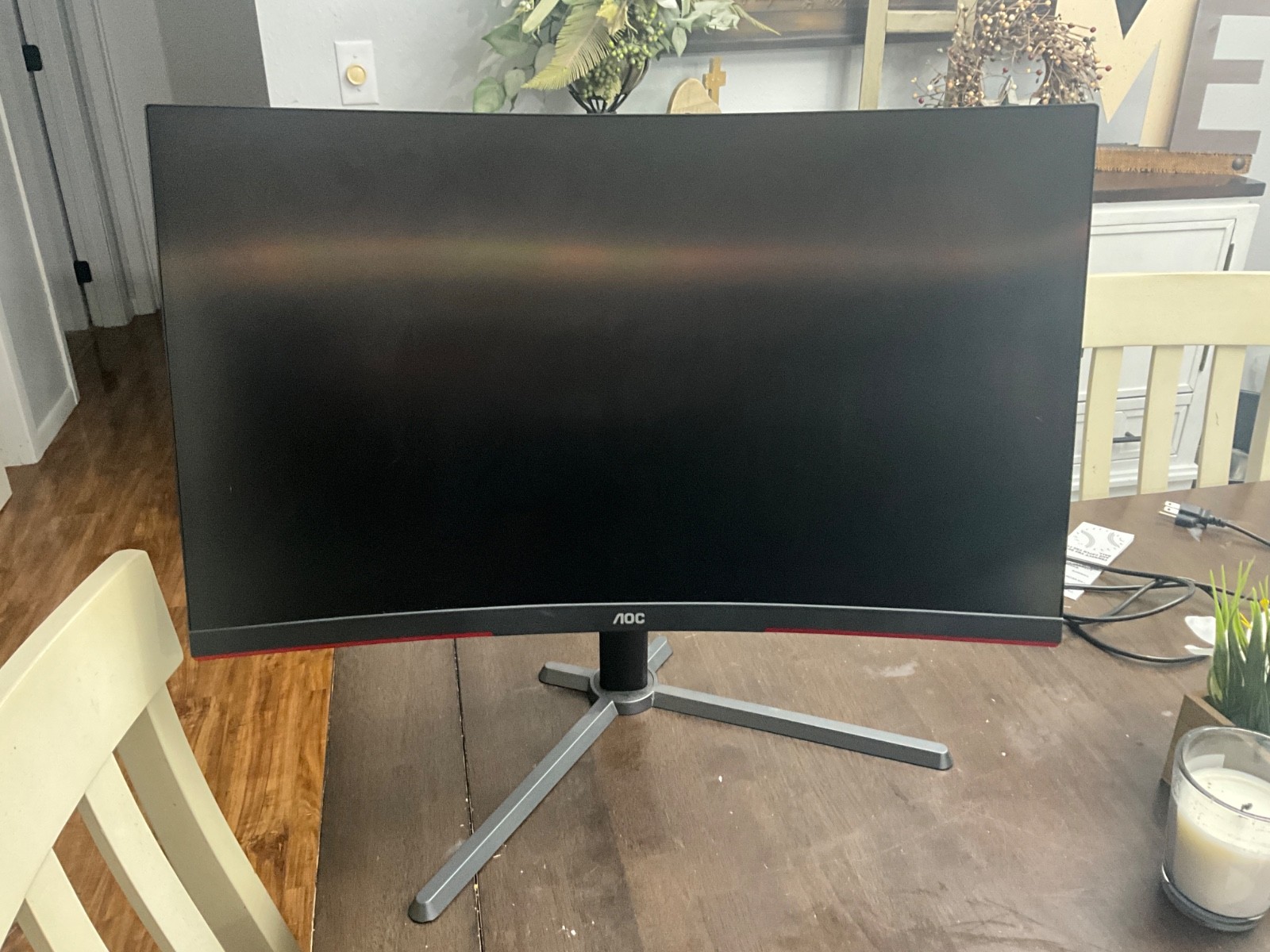 Curved AOC Monitor CQ27G3Z LCD and LED backlight 240 hertz .5 ms response time