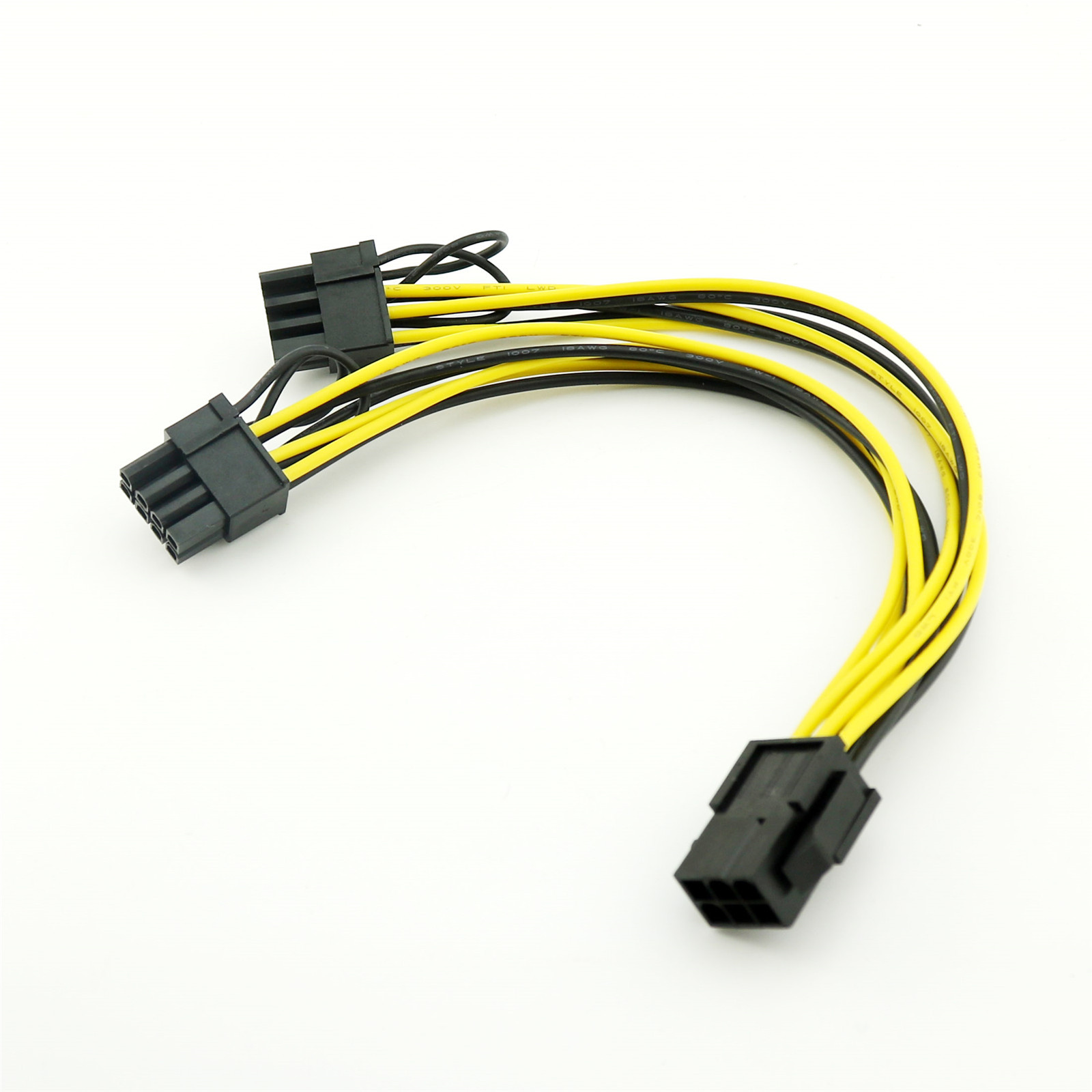 10x PCI-E 6 Pin to 2x 6+2 Pin 6-pin/8-pin Power PCIE PCI Express Splitter Cable