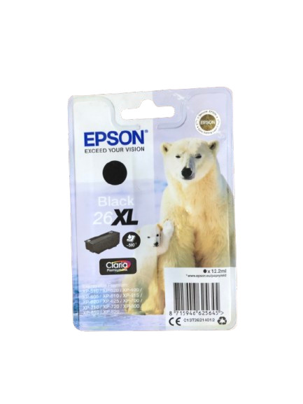 Epson 26XL Black Inkjet Cartridge / C13T26214012
