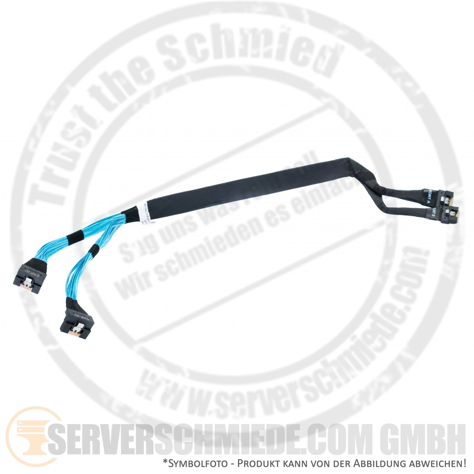 Dell 55cm R740xd 24x SFF NVMe Extender Cable Cord for Bay A1/B1 - A/B 0XW06Y