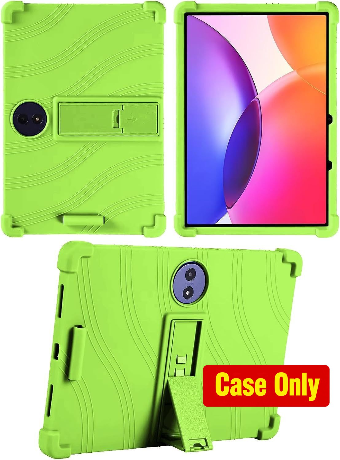 Case for TCL Tab A1 Plus 12.2", Soft Shockproof with Kickstand, Green Cover