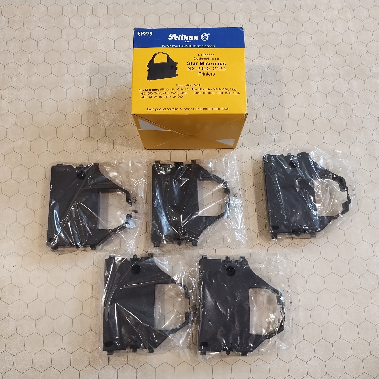 Pelikan 6P279 Printer Cartridge Ribbons, fits Star Micronics NX-2400, 2420, NOS