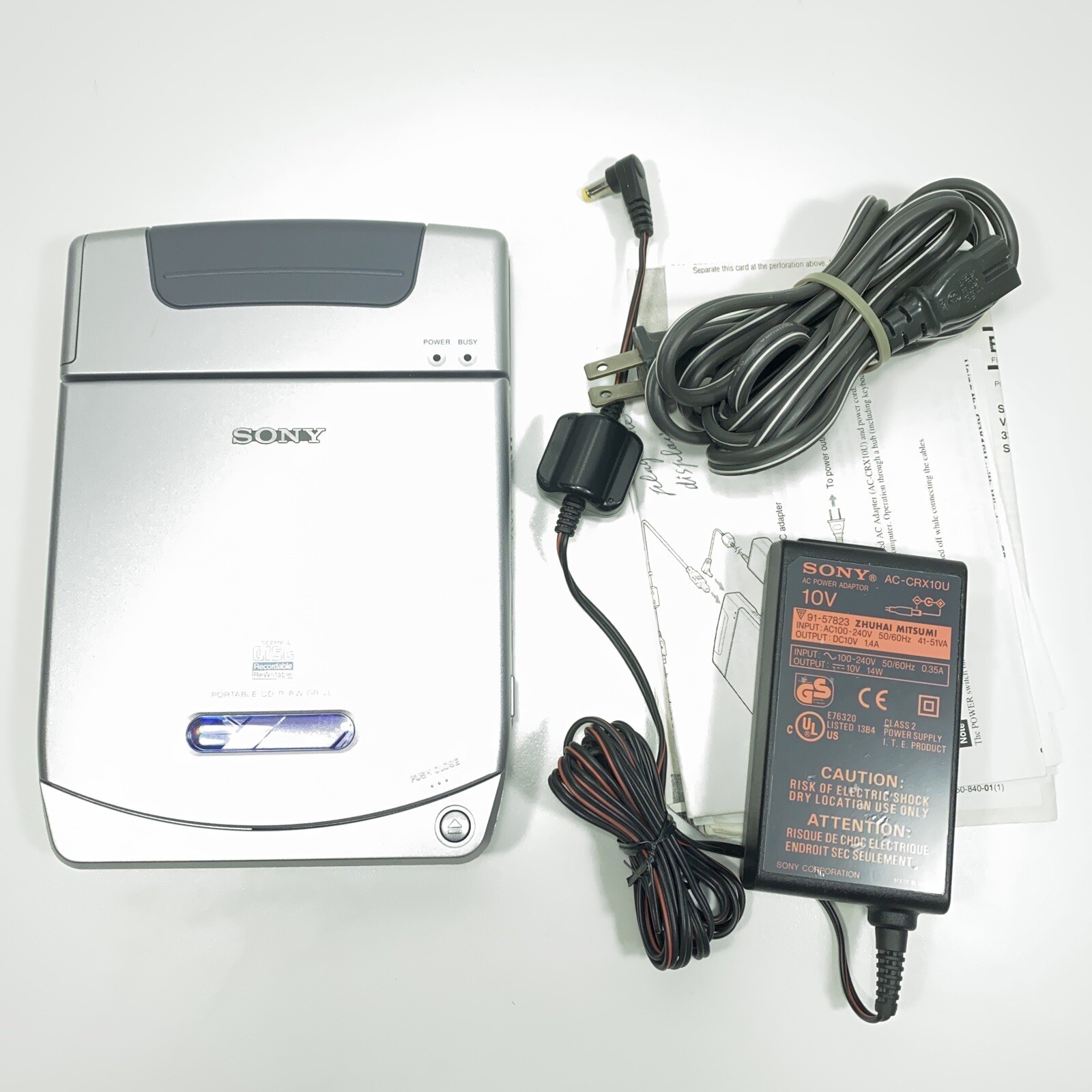 Sony Relay Drive CD R/RW Digital CRX10U USB MAC Windows