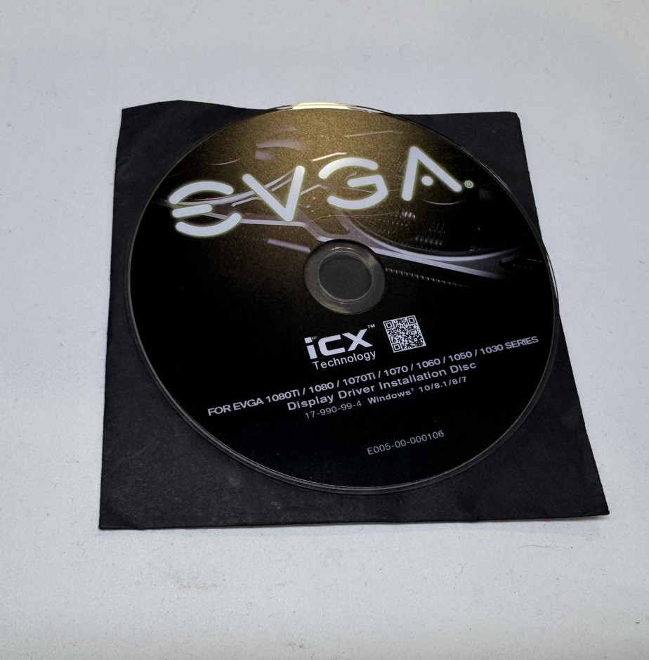 EVGA Display Driver Installation Disc CD, Version 17-990-99-4 Offline Install