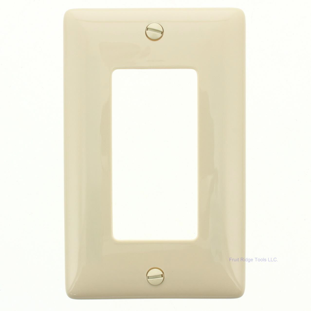 Hubbell NP26I Ivory 1-Gang Decorator Unbreakable Nylon Standard Wallplate Cover