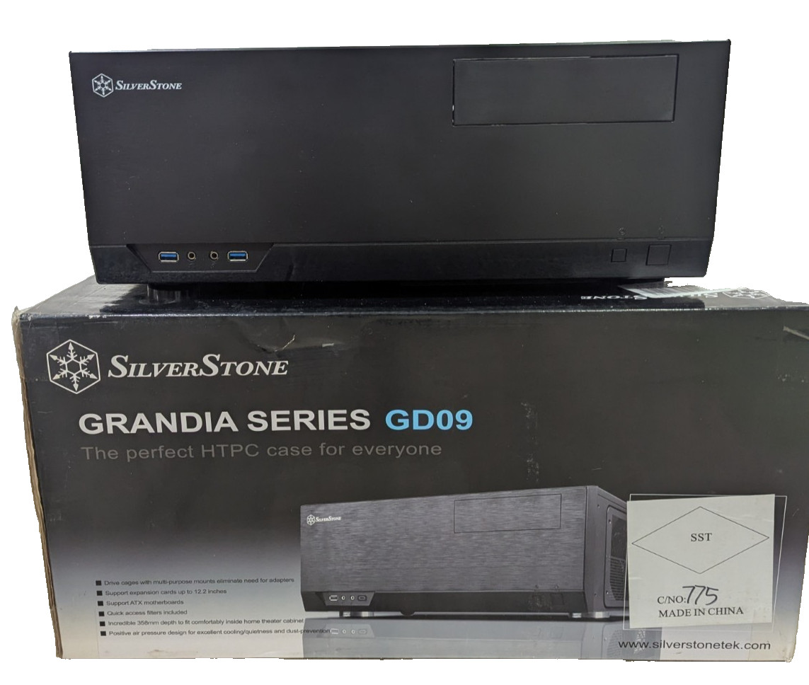 SilverStone GD09B Technology Grandia Series Aluminum HTPC Computer Case