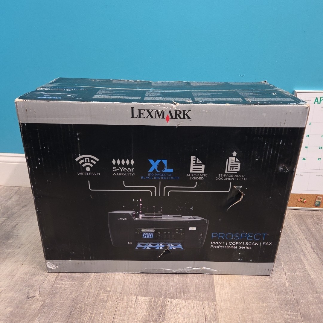Lexmark Prospect Pro205 Professional Wireless 4 In 1 Inkjet Printer Fax NEW Box