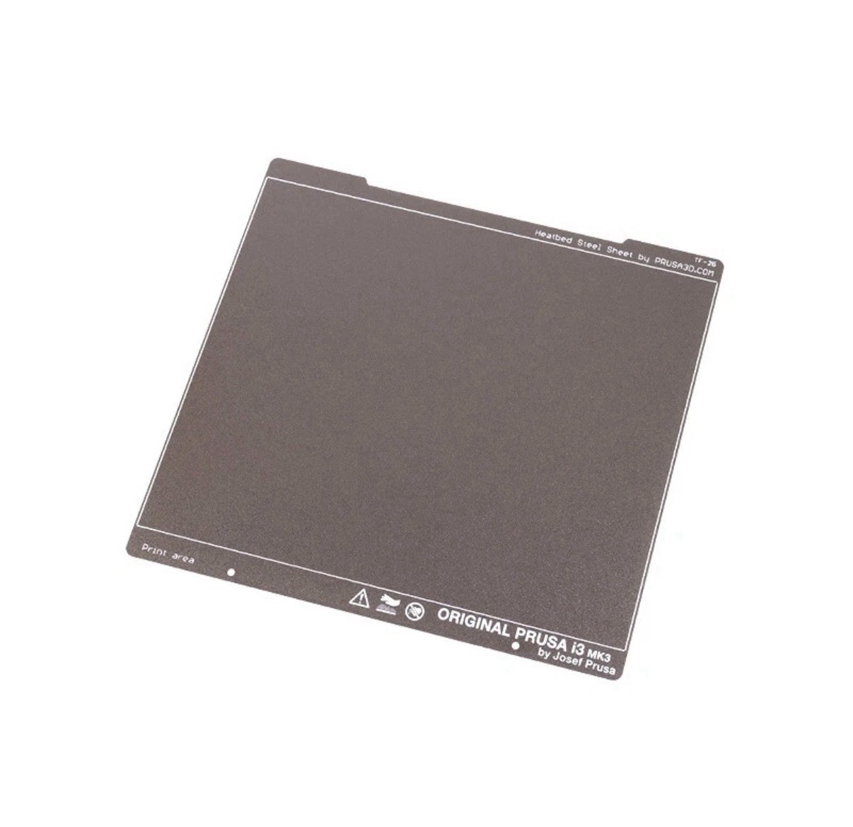 Original Prusa Spring Steel Sheet (Textured PEI) MK2, MK3, MK4 Core One Printers