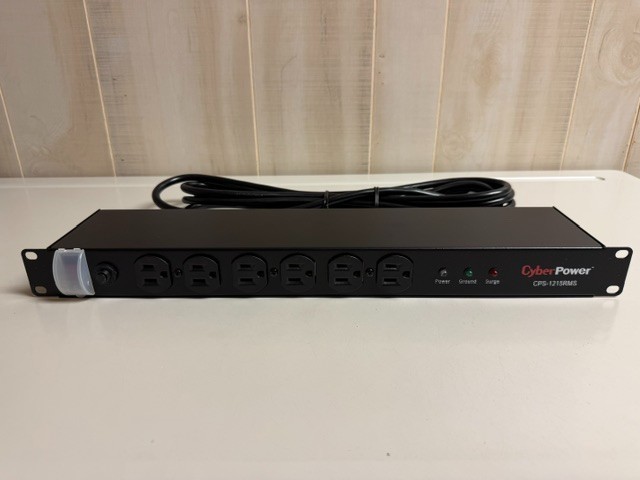 NEW CyberPower CPS1215RM-R 12-Outlet Surge Protector, CM-2 / 1U Rackmount