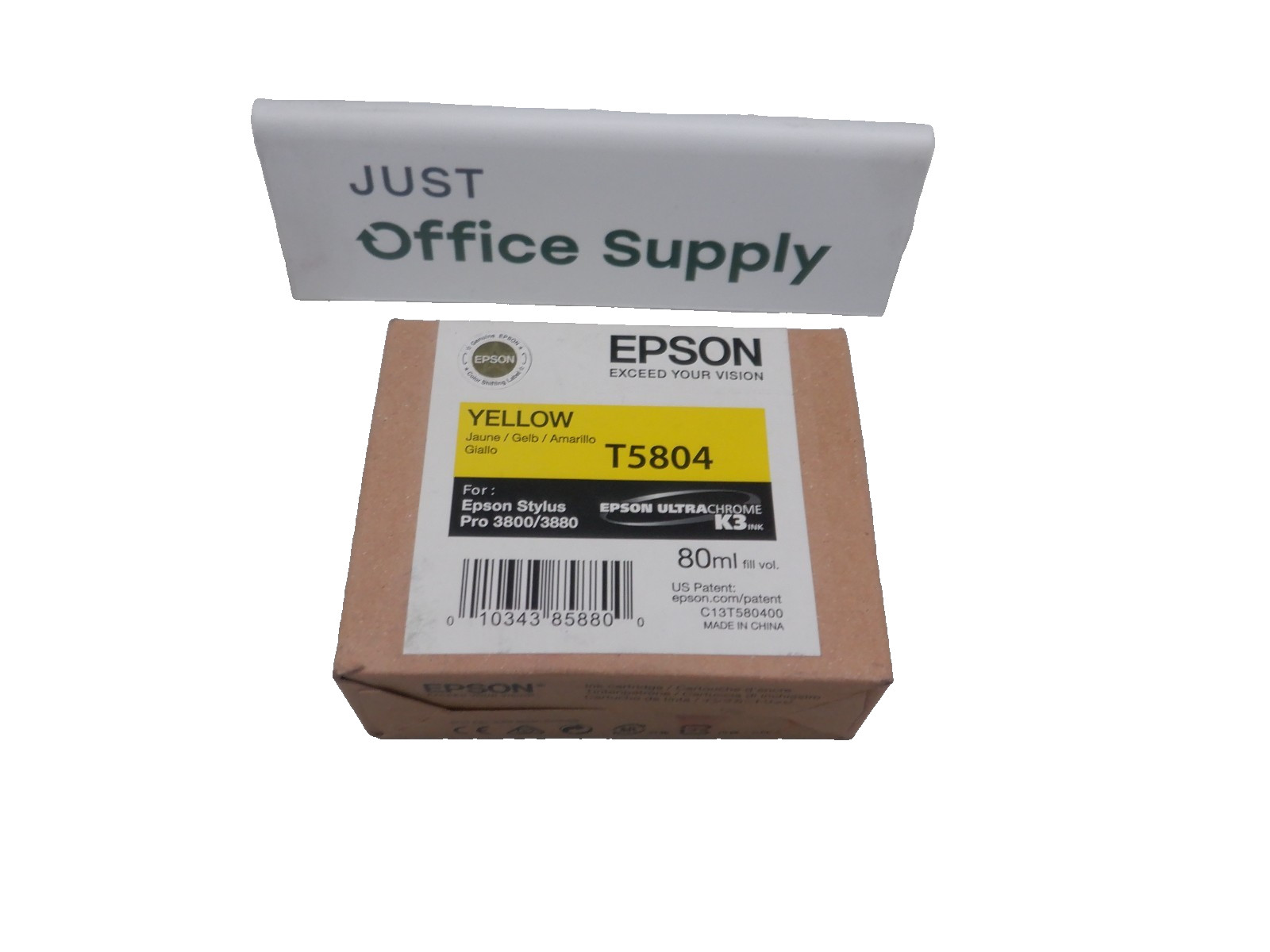 Genuine Epson T5804 Yellow 80ml Ink Cartridge 