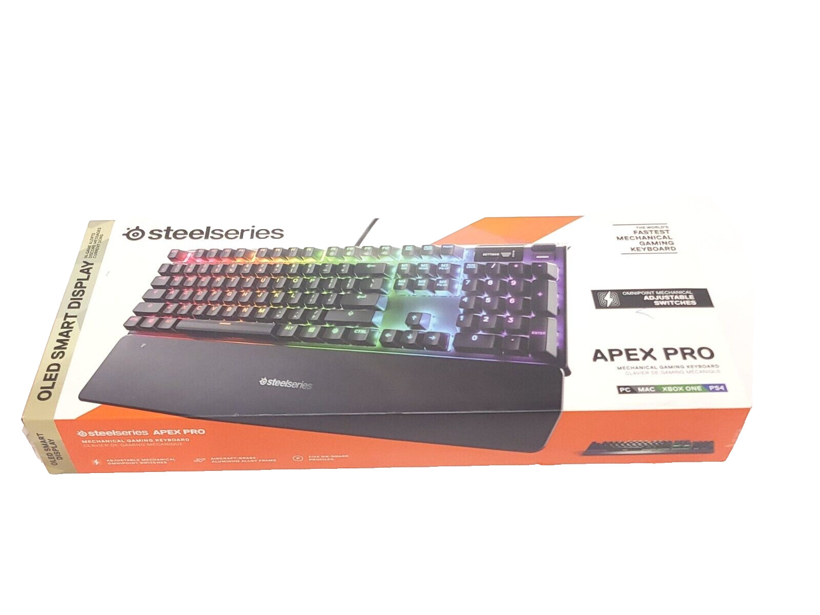 SteelSeries  Apex Pro OLED Illuminated Full Size Wired Keyboard V2 - Used