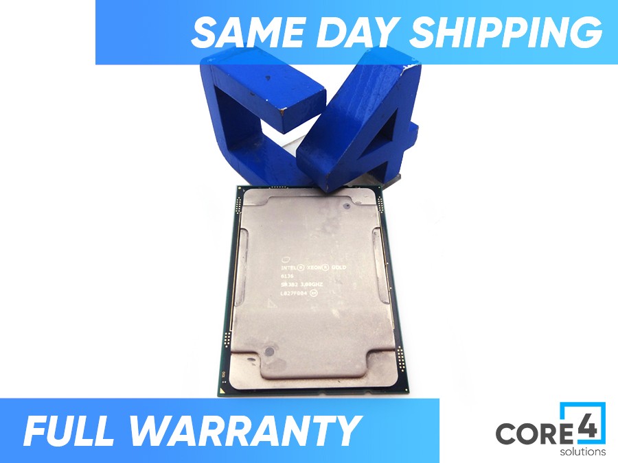 INTEL SR3B2 GOLD 6136 XEON 12CORE 3.0GHZ