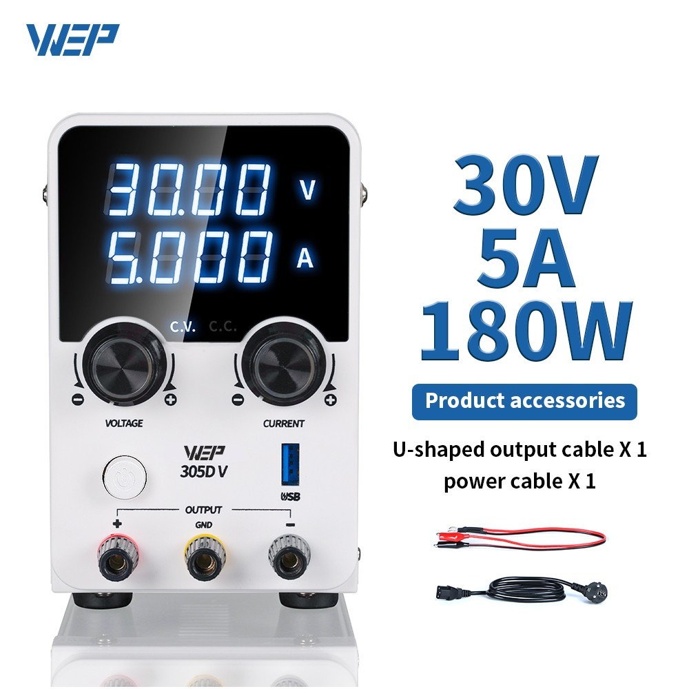 WEP  Lab Power Supply Adjustable Voltage Current Regulator Repair Tools USB