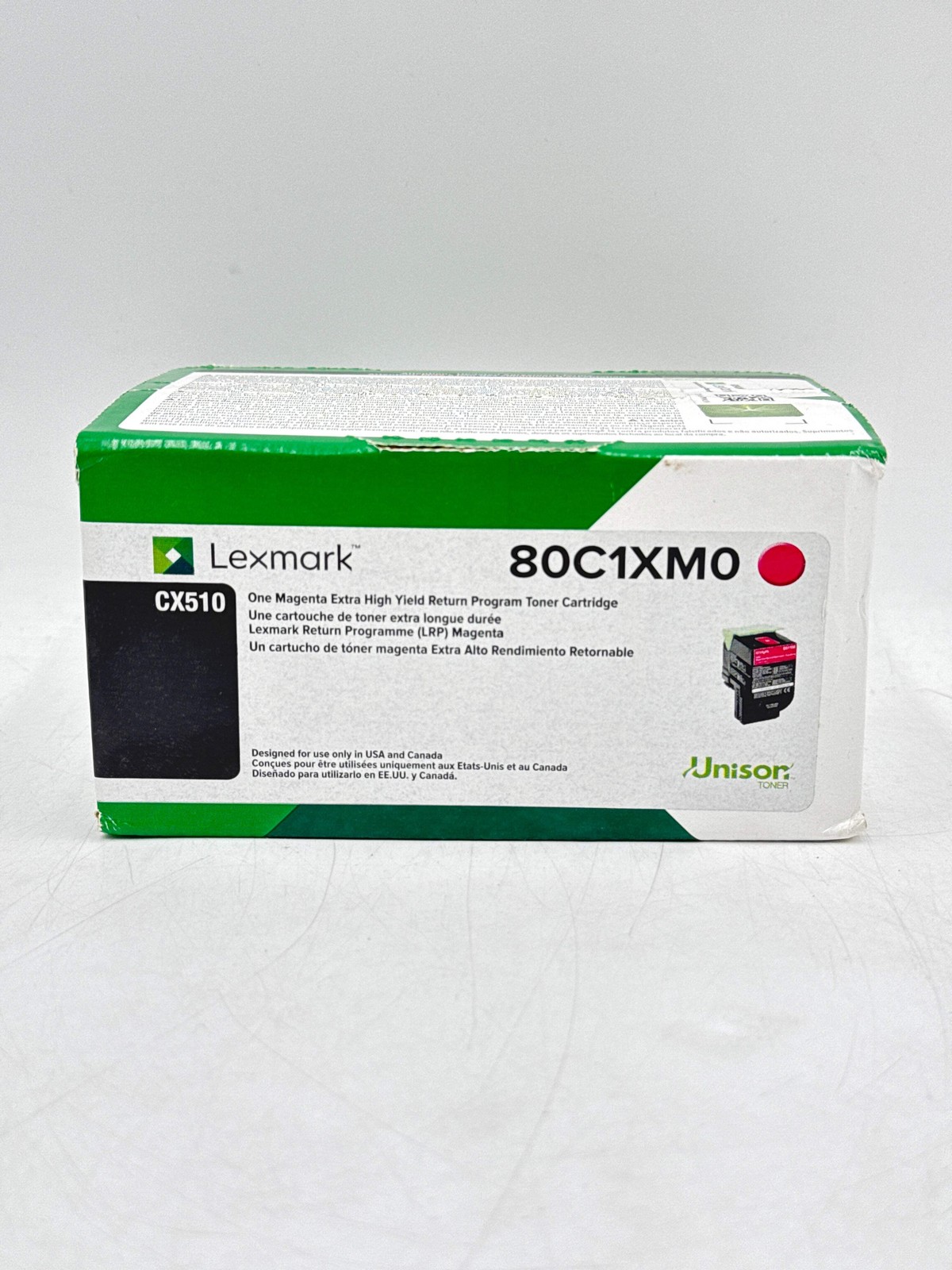 NEW Genuine Lexmark 80C1XM0 Magenta Toner Cartridge