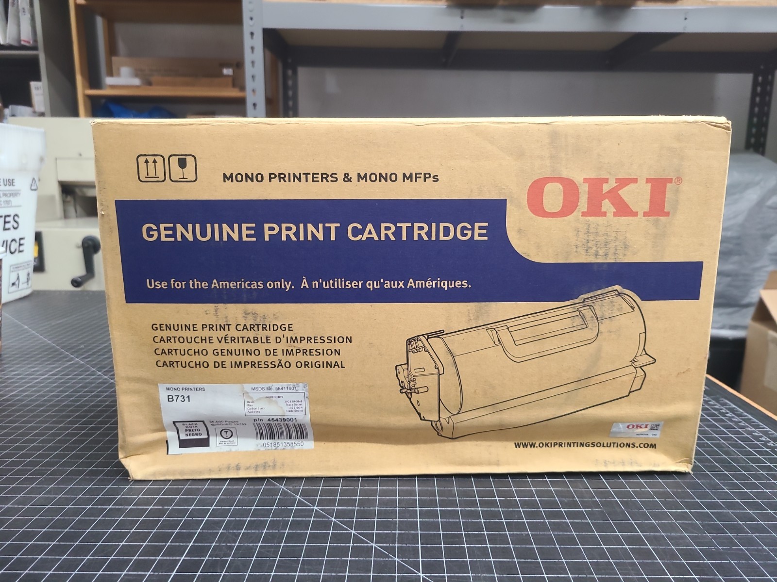OKI 45439001 Black Toner Cartridge Genuine