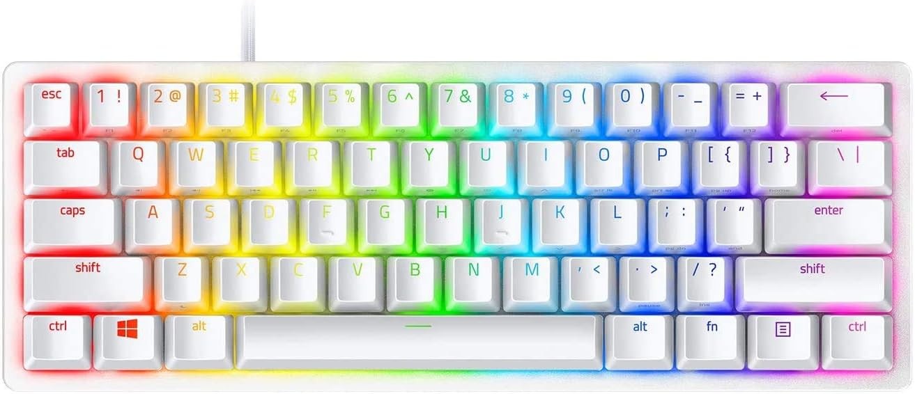 Razer Huntsman Mini 60% Wired Gaming Keyboard Mercury Certified Refurbished