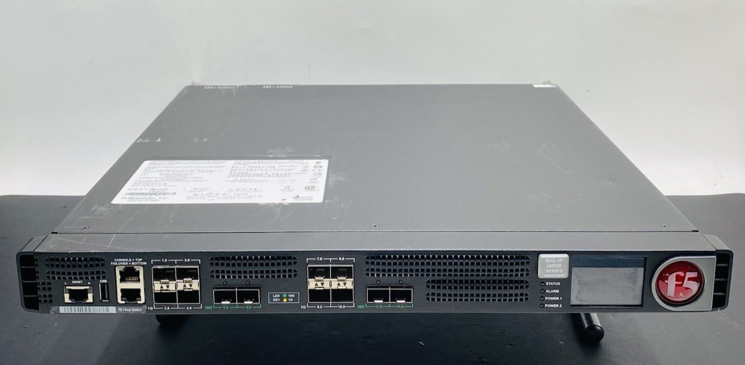 Big Ip R4800 Used F5 Networks F5 BIG-IP i4000 Series i4600/i4800 Firewall - UBB.threads