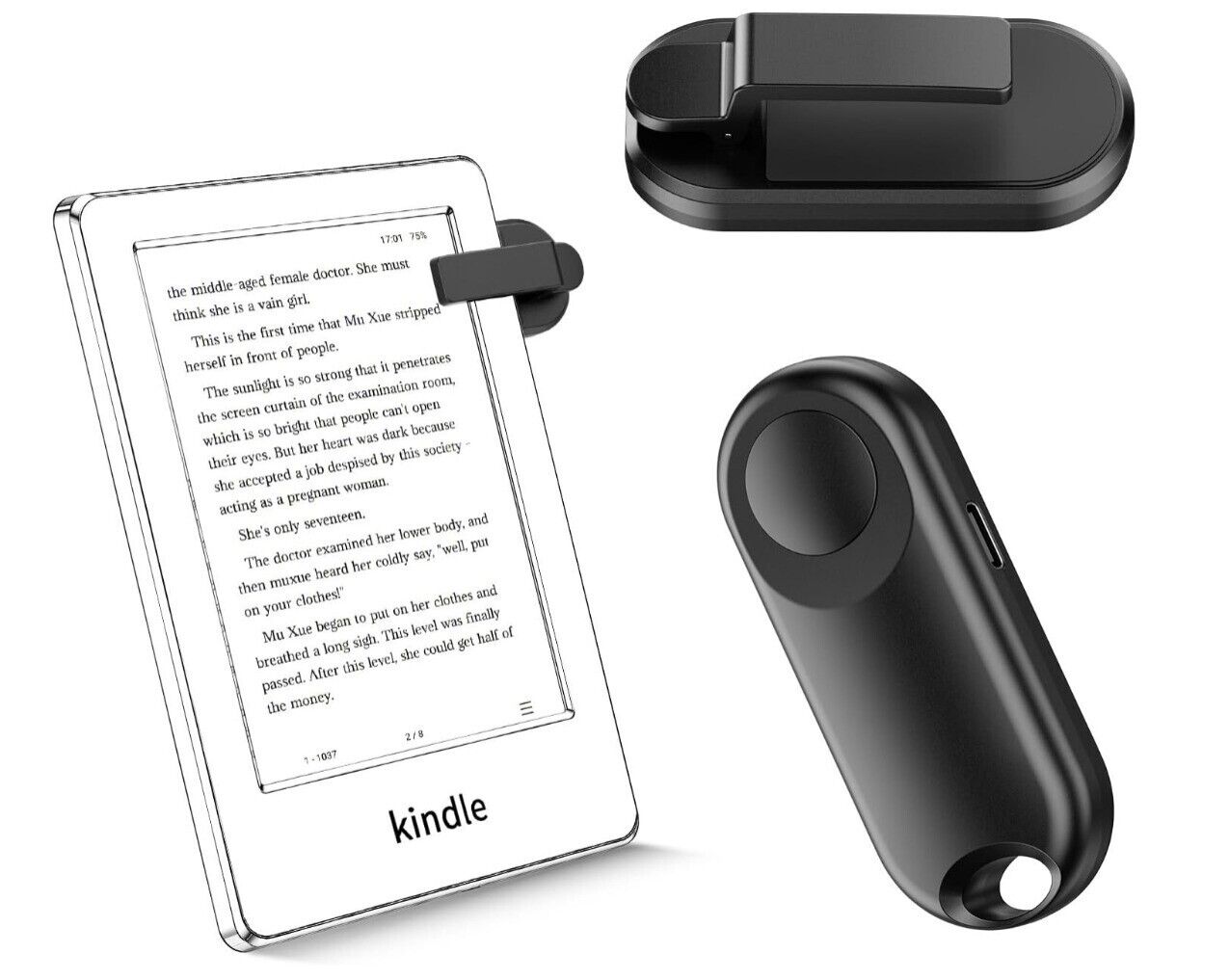 Sycelu RF Remote Control Page Turner for Kindle Paperwhite Kindle Accessories