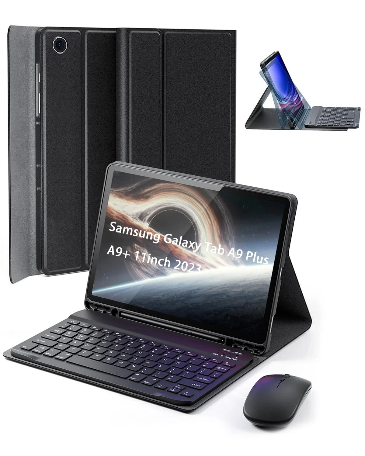 Case Keyboard for Samsung Galaxy Tab A9 Plus / A9+ 11inch 2023 - Mouse and De...