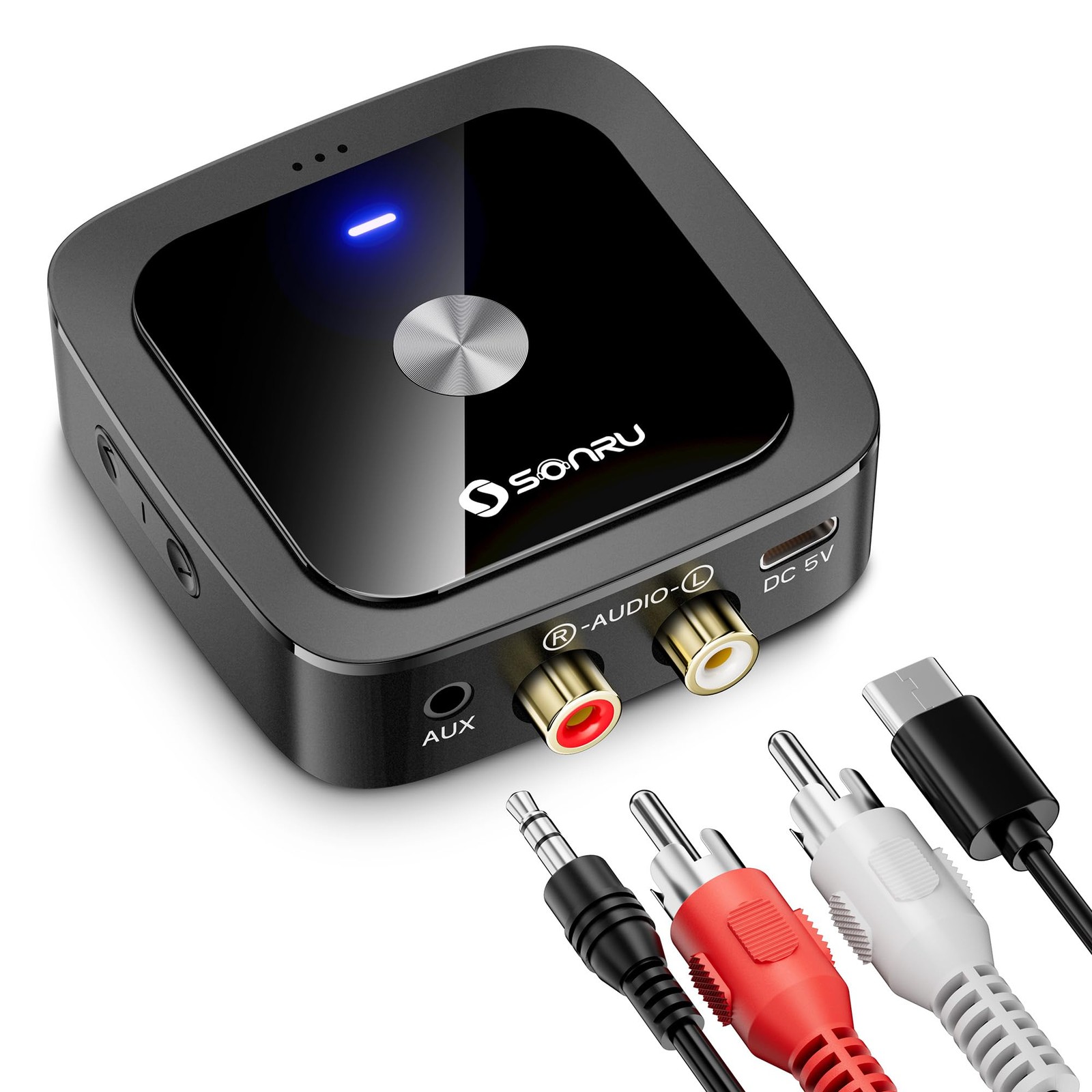 SONRU Bluetooth 6.0 Receiver, Adapter for Old Low Black