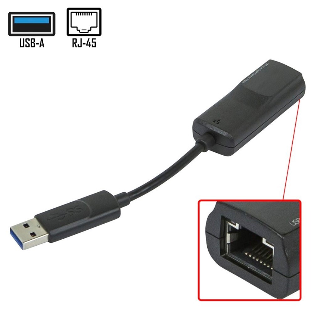 USB 3.0 to Ethernet RJ45 CAT5/6 Gigabit Extension Adapter Converter Cable LAN