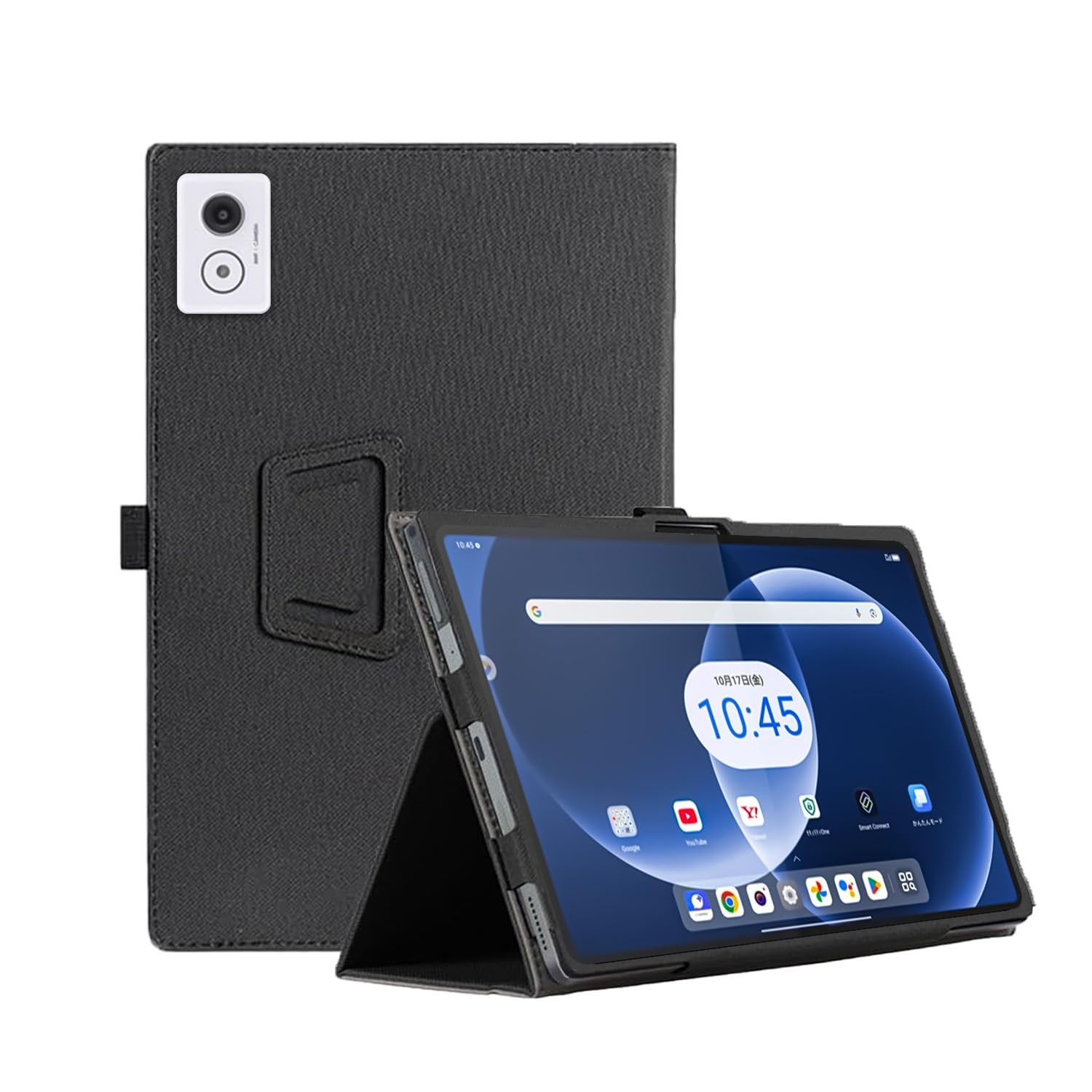 KUROMORO Case for HiGrace A10L 10 Inch Tablet PU Leather Black Japan Import