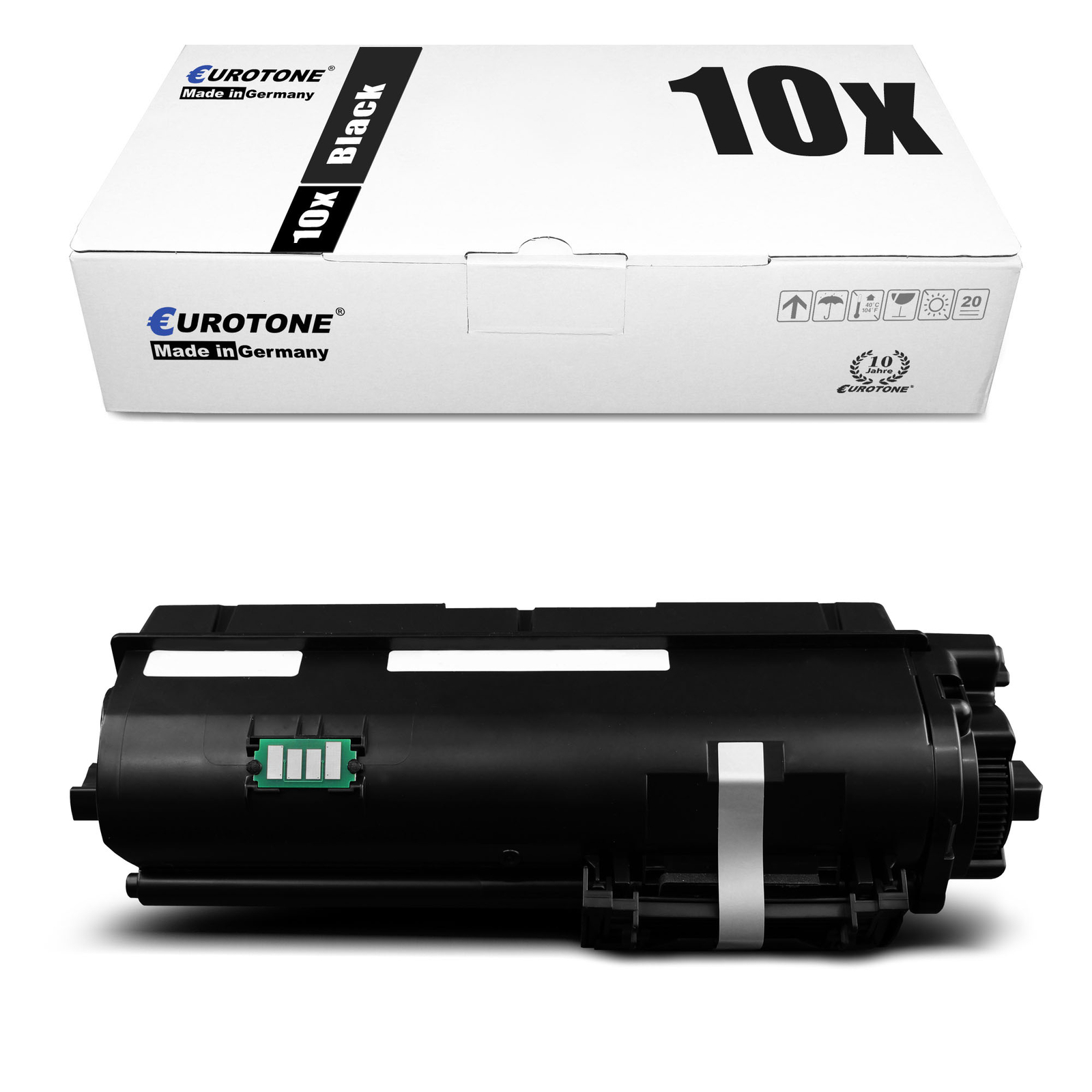 10X Eco Eurotone Toner Replaces BLACK 1T02S50UT0 / PK-1012 Utax P-4020 MFP
