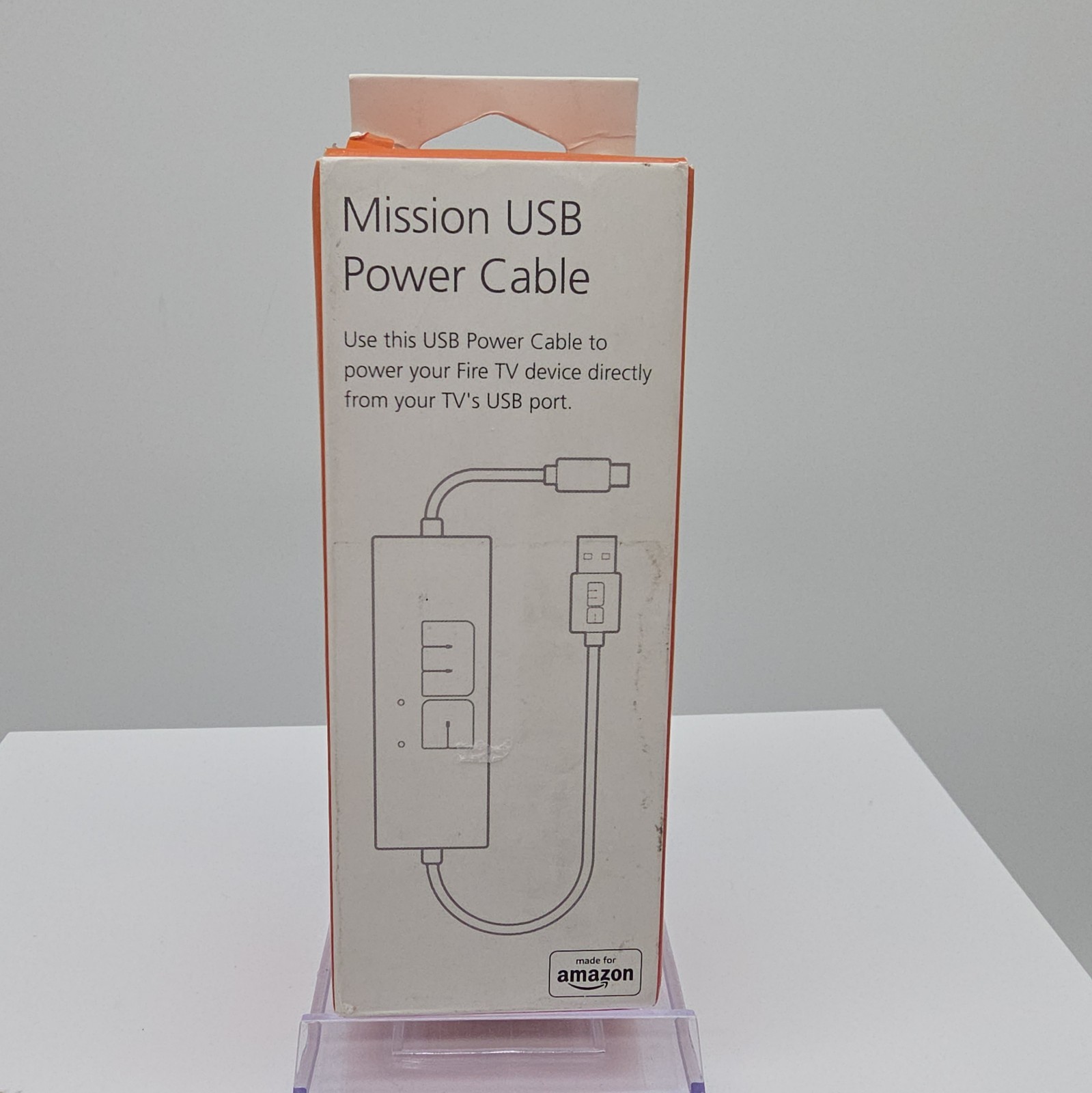 Mission Cables MC45 USB Power Cable for Amazon Fire TV