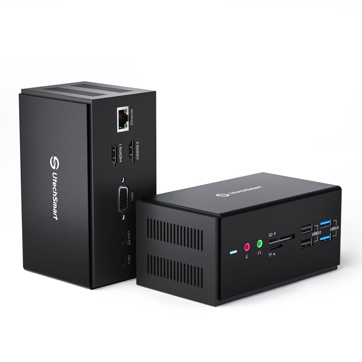 Utechsmart Displaylink Docking Station 14 In 1 Laptop Usb C Docking Station