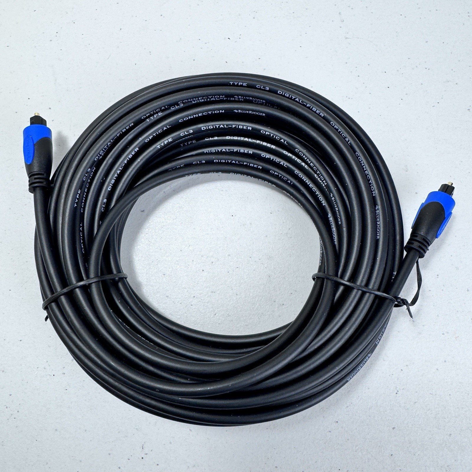 	BlueRigger Digital Optical Audio Toslink Cable 25FT Fiber Optic Cord in-Wall	