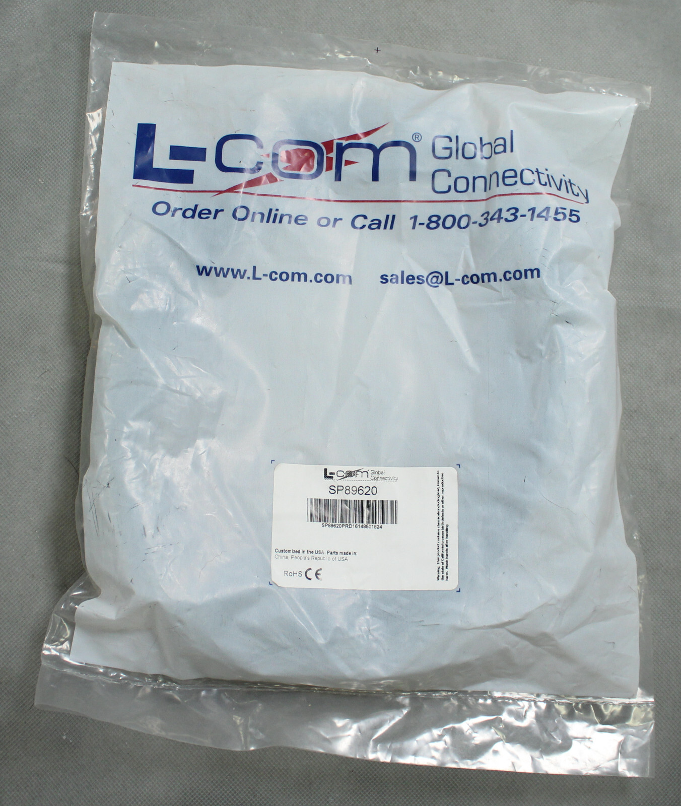 L-Com LC/LC Ultra-Fox Plus OM3 Military Optical Fiber 50/125UM SP89620 11.5m