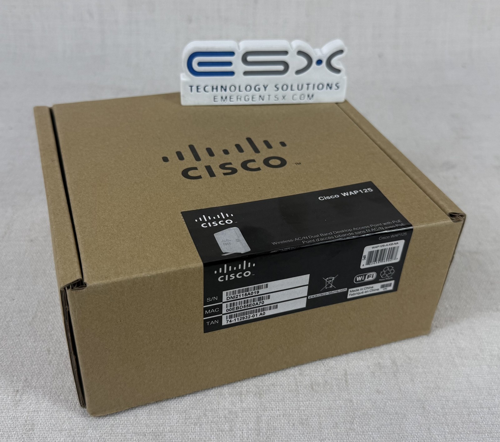 Open box Cisco WAP125 Wireless AC/N Dual Band Access Point