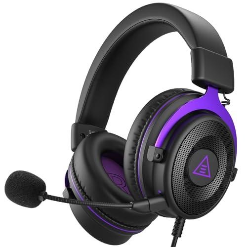 Headset with Microphone for PC, PS4,PS5, Xbox - Detachable Noise Canceling Mic,