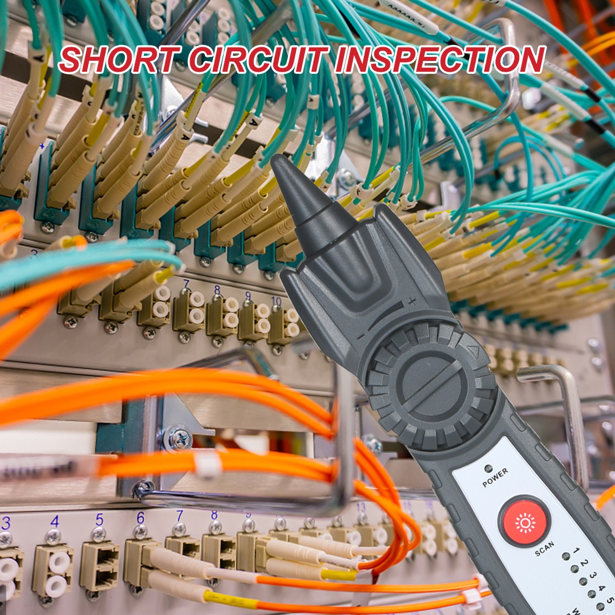 2-Wire Tracker Portable Multifunctional RJ11 RJ45 Cable Tester Telephone &