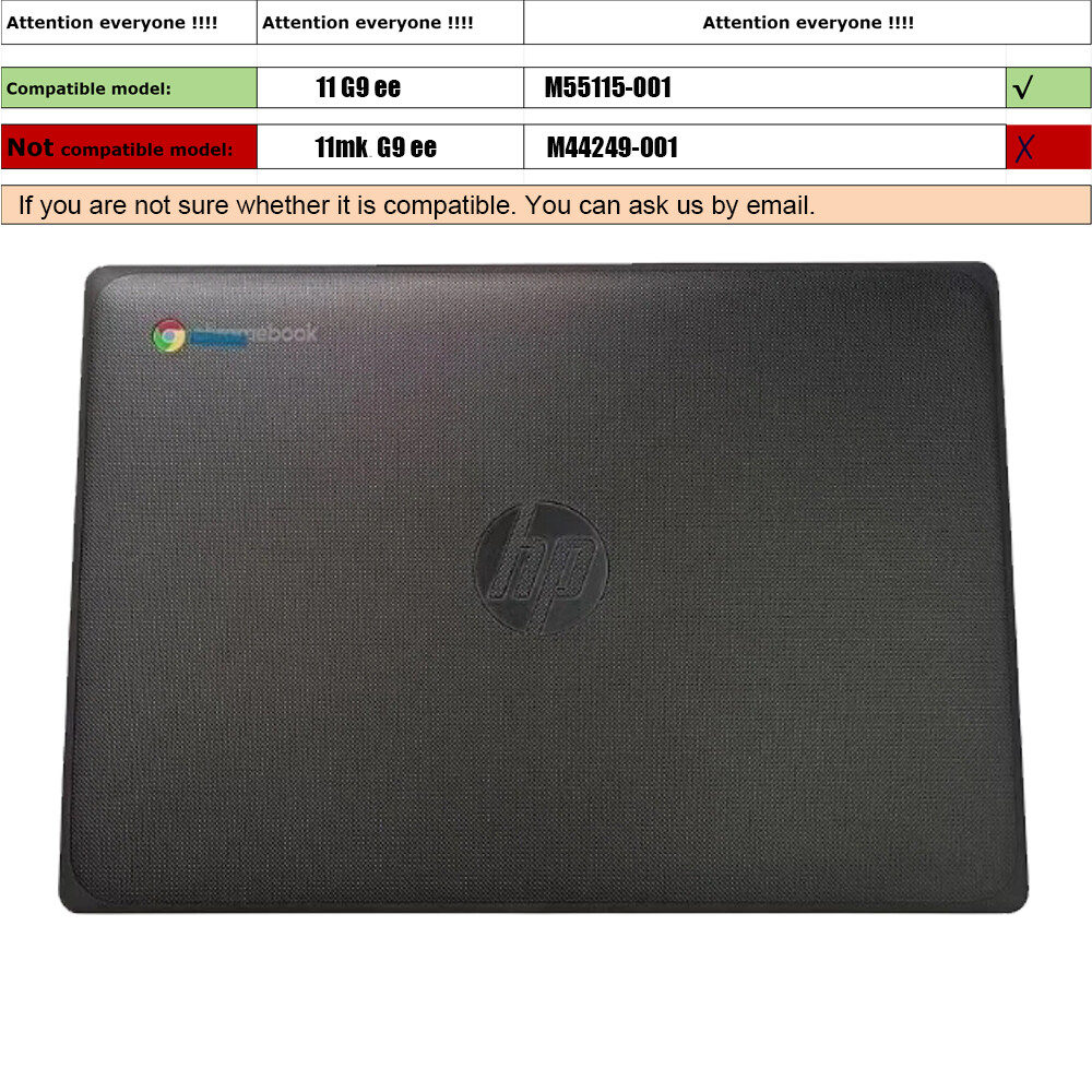 M55115-001 New For HP Chromebook 11 G9 EE Lcd Rear Lid Back Cover w/Antenna US