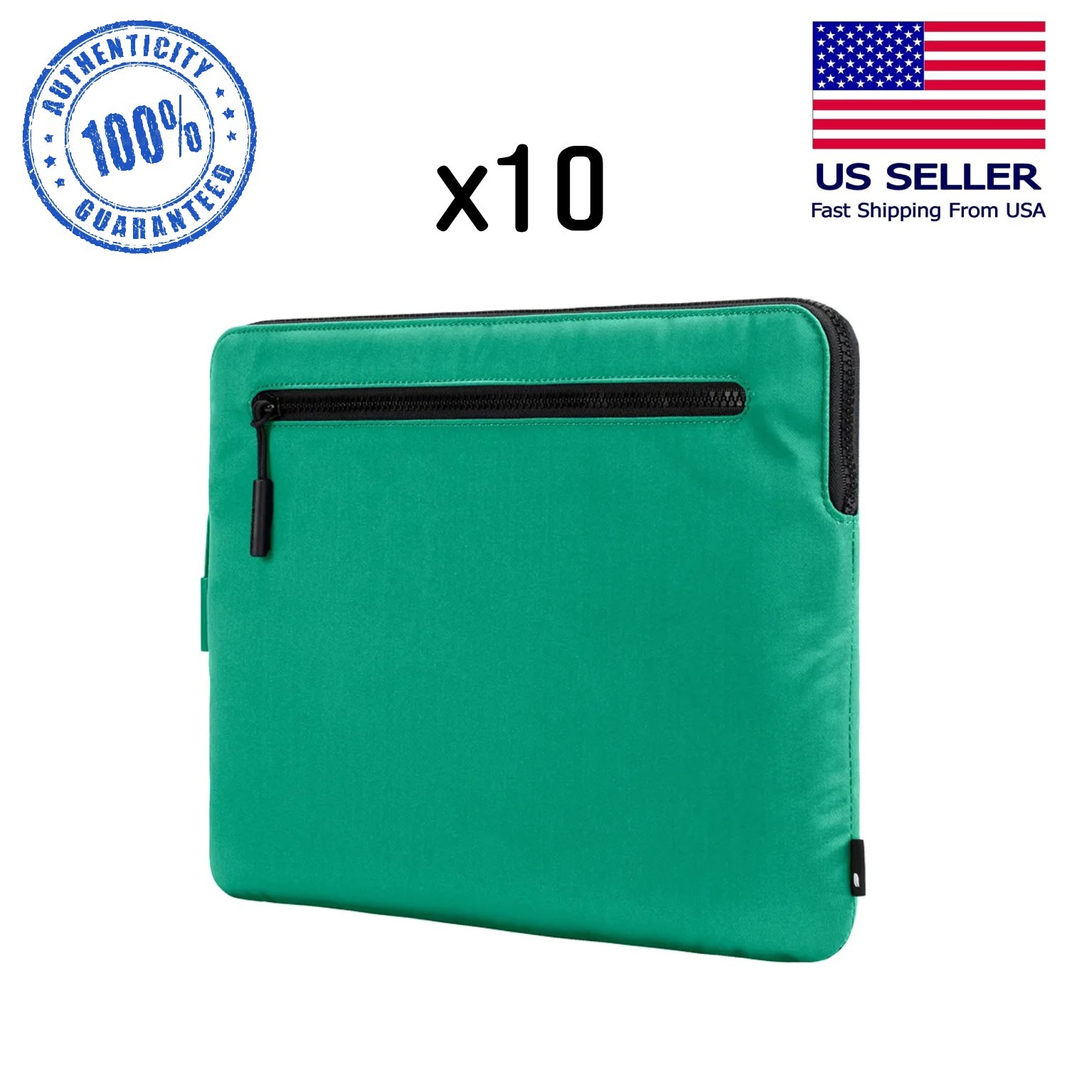 LOT OF 10 Incase Compact Sleeve MacBook Pro 15" 16" Flight Nylon Jade Green