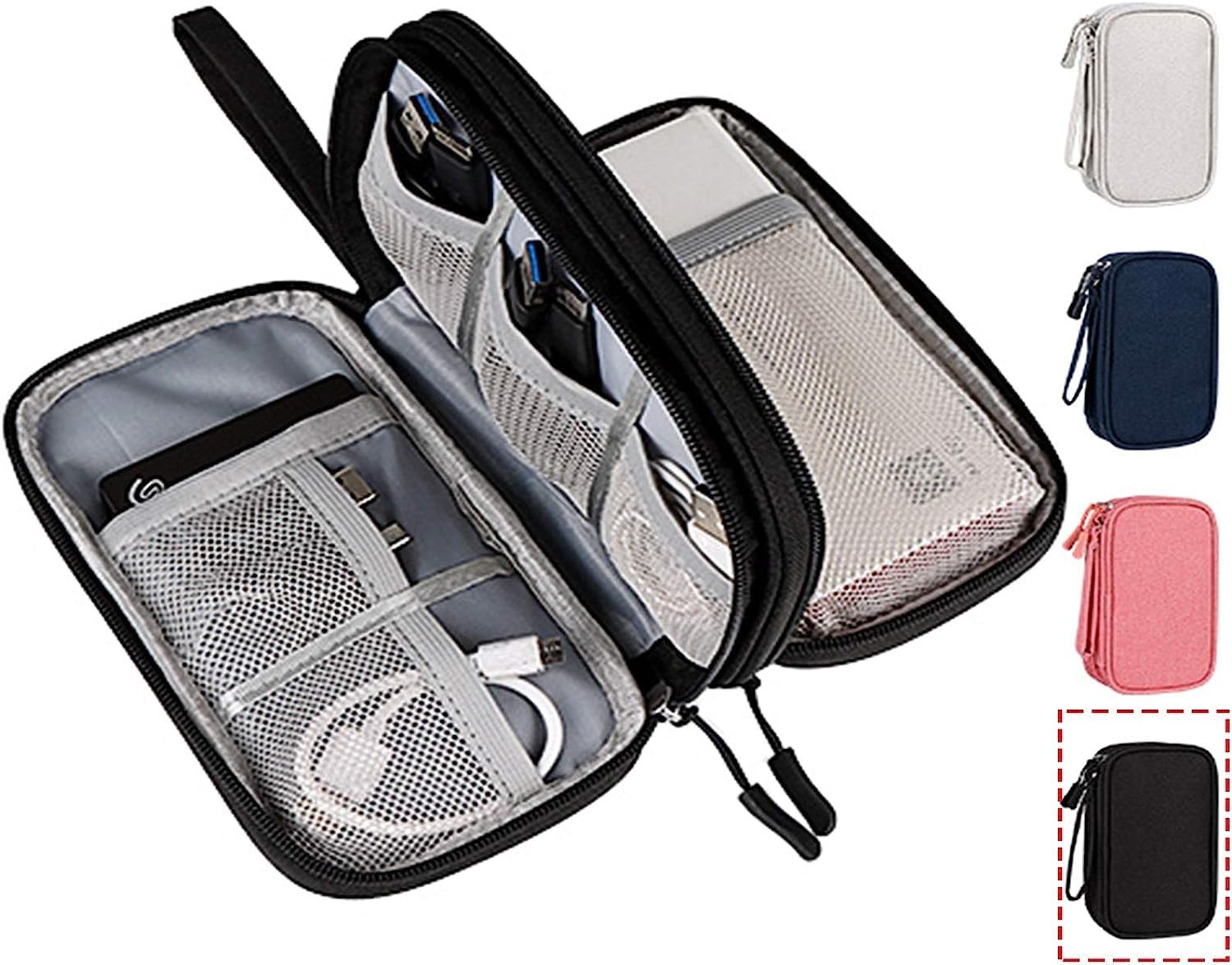 Electronics Accessories Organizer Bag for Travel - Cable, Charger, SD Card Ho...