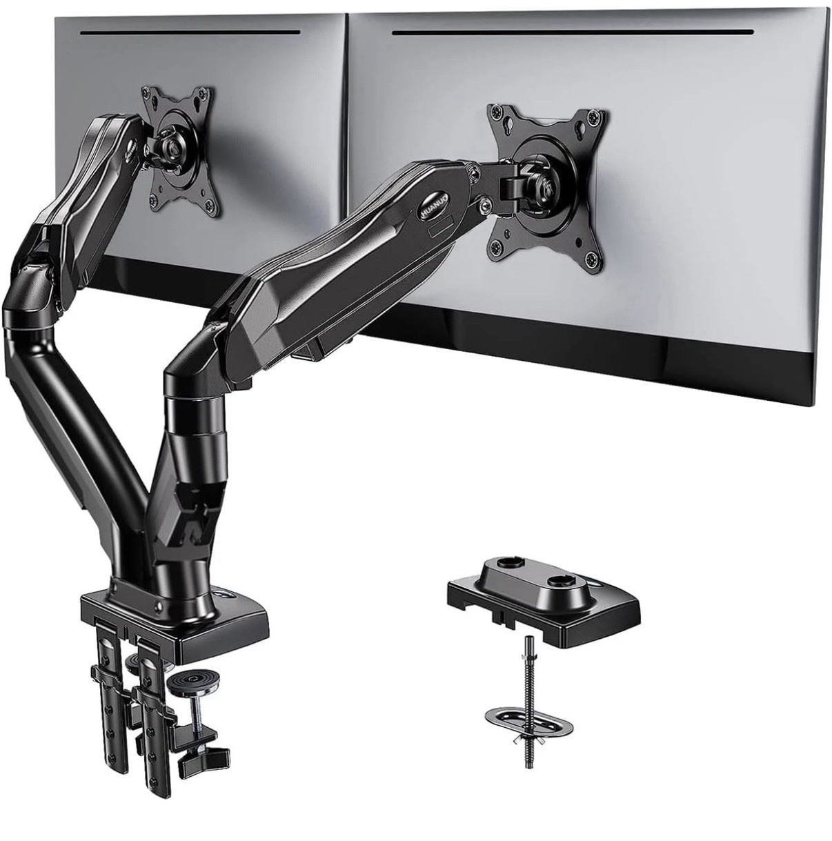 HUANUO Dual Monitor Stand - Full Adjustable Monitor Desk Mount Swivel /OPEN BOX