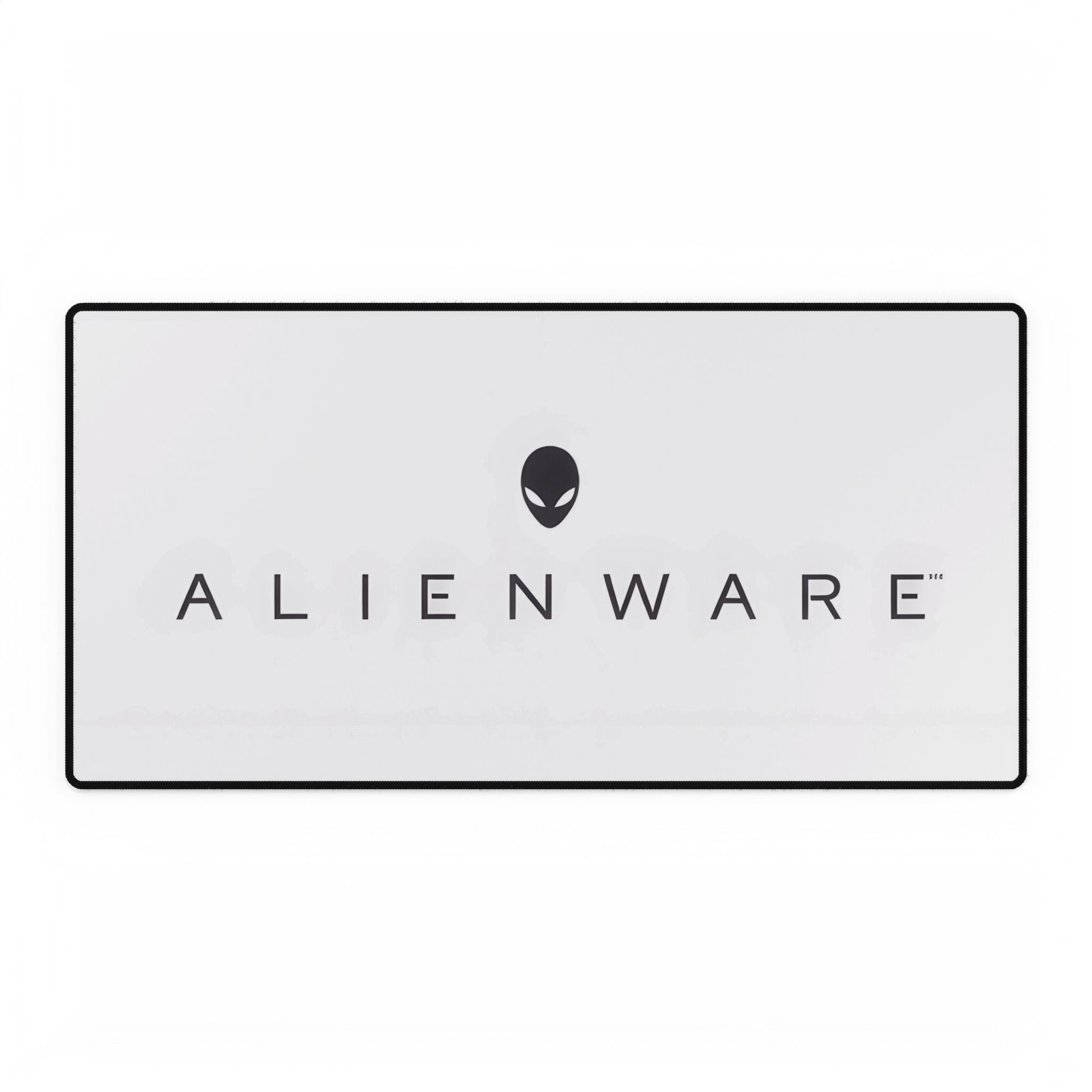 Alienware Logo, Themed White Gaming Desk Mat Mousepad 