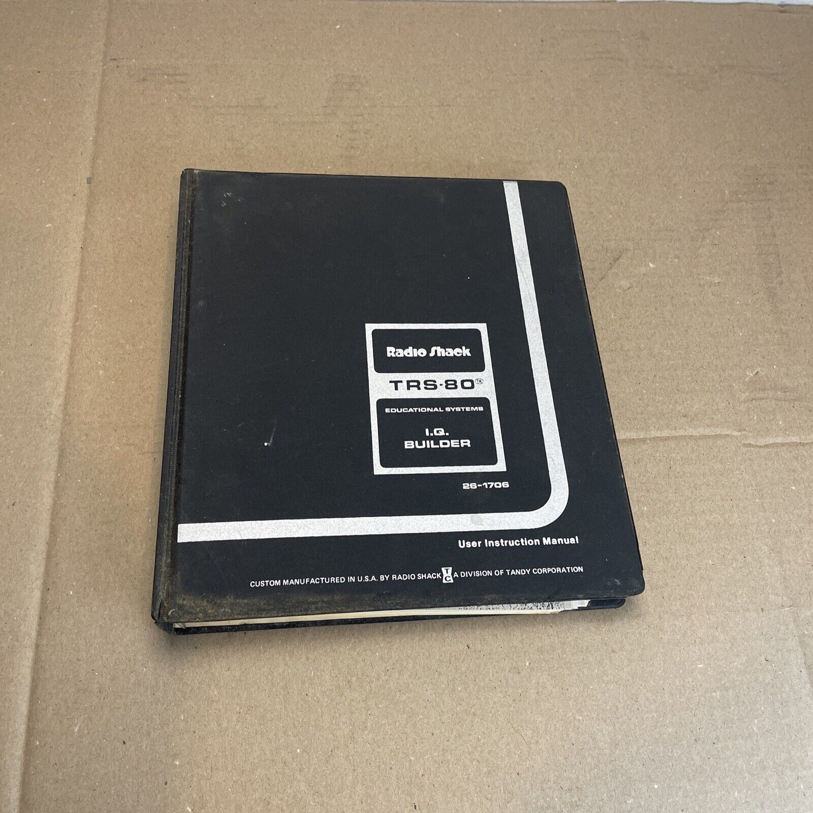 Vintage 1979 Original Radio Shack TRS-80 IQ Builder Software & Manual 26-1706