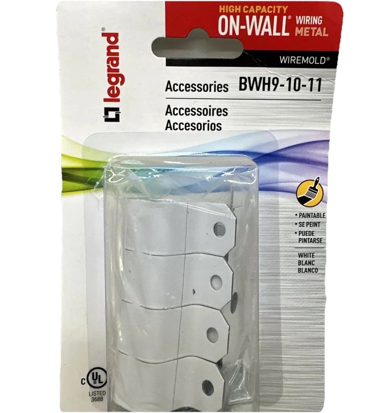 Legrand Wiremold 700 Series Metal Surface Raceway Accessory Set, White {DD}