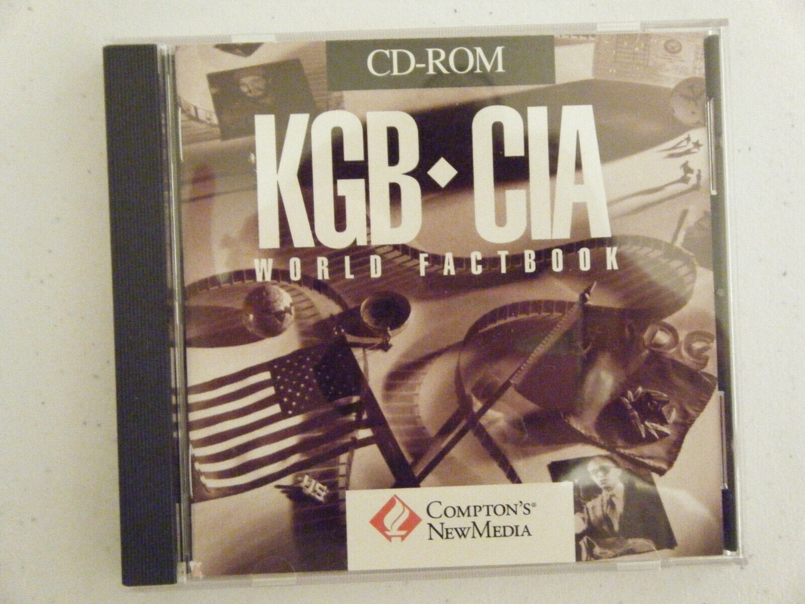 KGB CIA World Factbook for IBM PCs, CD-ROM by Compton's NewMedia, 1992