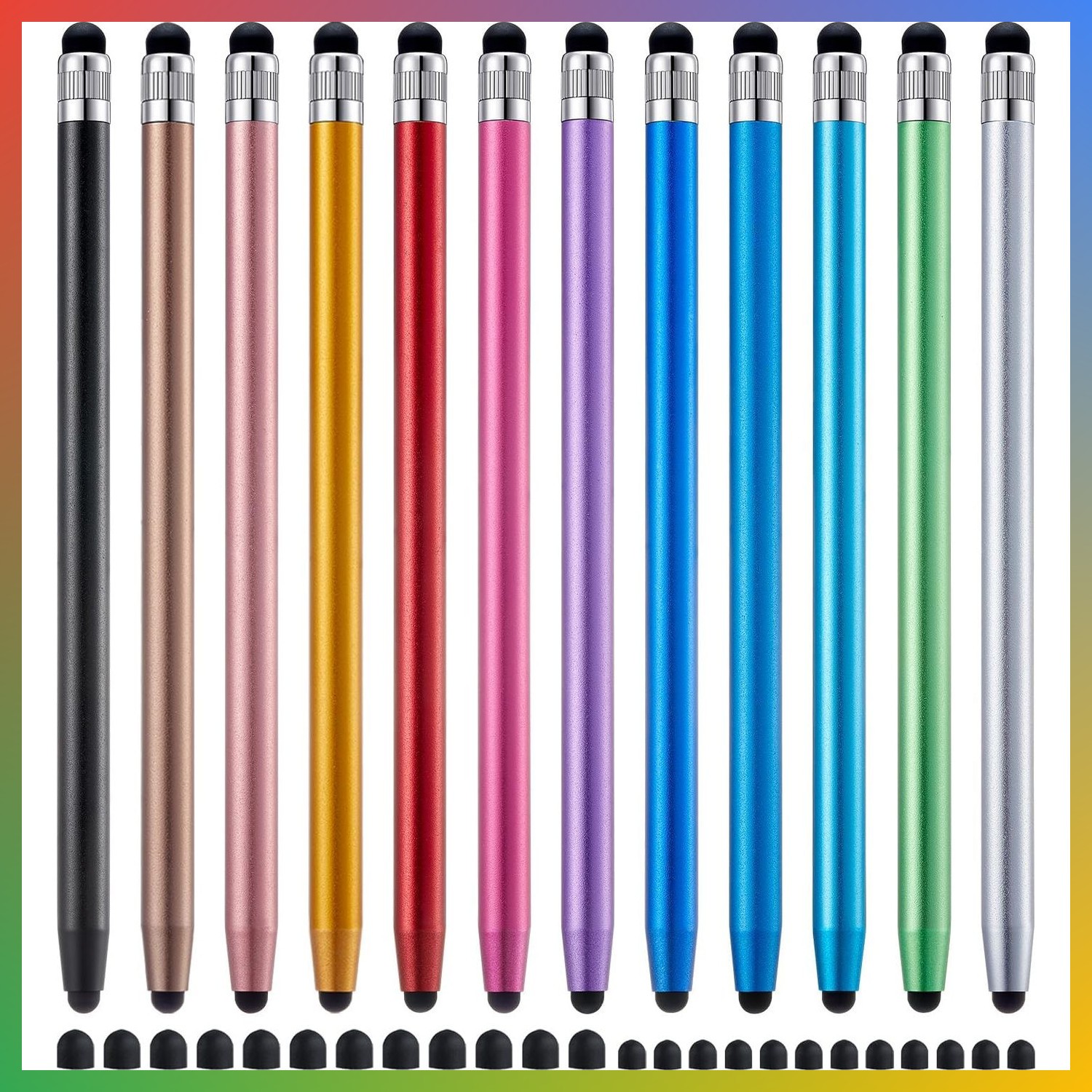12 Pcs Stylus Pens Touchscreen For iPad iPhone Android Drawing Writing