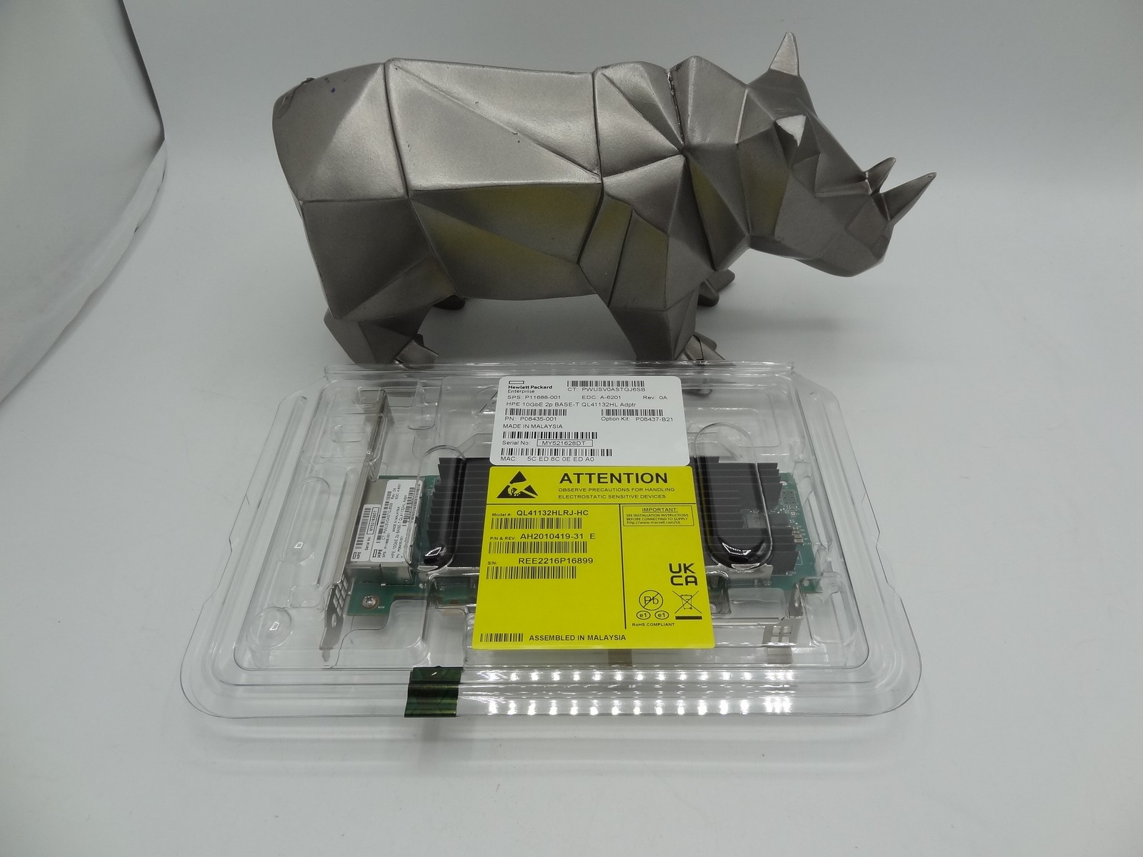 NEW SEALED P08437-B21 HP 2-PT 10G ETHERNET ADAPTER (QL41132HLRJ), P08435-001, P1